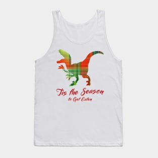 Christmas T-Rex Dinosaur Tank Top